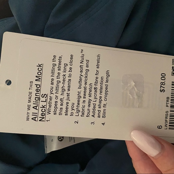 Lululemon | All Aligned Mock Neck LS - Picture 6 of 8